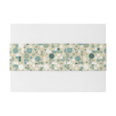 Bandeau De Faire-part Rétro motif abstrait (Dos exemple)