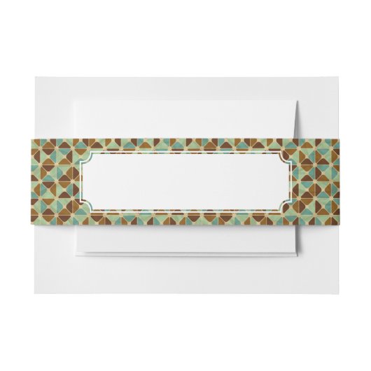 Bandeau De Faire-part Rétro motif géométrique (Devant Example)