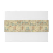 Bandeau De Faire-part Rétro motif géométrique 2 (Dos exemple)