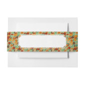 Bandeau De Faire-part Rétro motif géométrique 4 (Devant Example)