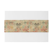 Bandeau De Faire-part Rétro motif géométrique 5 (Dos exemple)