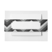 Bandeau De Faire-part Rétro zigzag Chevron de motif (Devant Example)