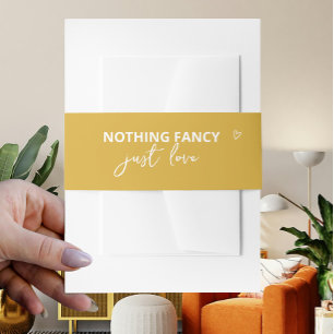 Bandeau De Faire-part Rien De Fancy Just Love Retro les années 70 Mariag