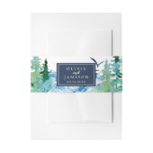 Bandeau De Faire-part Rocky Mountain Destination Wedding Belly Band (Devant example)