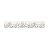 Bandeau De Faire-part Rococo Florentine Monochrome (Plat)