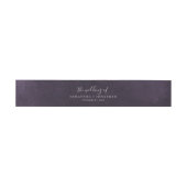 Bandeau De Faire-part Romance Plum Le Mariage De Invitation Belly Band (Plat)