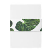 Bandeau De Faire-part Romance tropicale / Enveloppement (Dos Example)