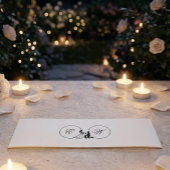 Bandeau De Faire-part Romantic Monochrome Silhouette