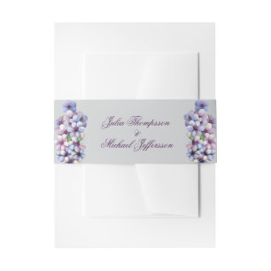 Bandeau De Faire-part Romantique Poétique Lilac Aquarelle Mariage Floral