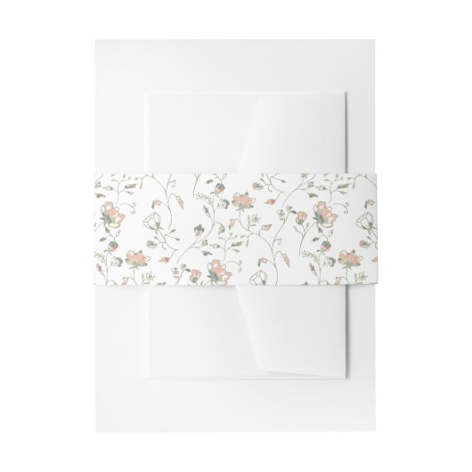 Bandeau De Faire-part Romantique Trail Floral (Devant example)