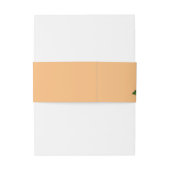 Bandeau De Faire-part Romantique Violet Floral Invitation Bande de ventr (Dos Example)