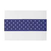 Bandeau De Faire-part Rosace bleue (Dos exemple)