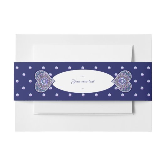 Bandeau De Faire-part Rosace bleue (Devant Example)