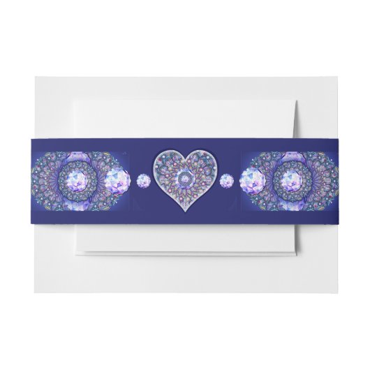 Bandeau De Faire-part Rosace bleue (Devant Example)