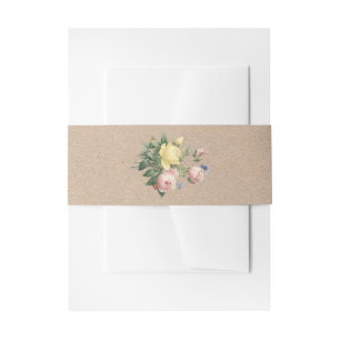 Bandeau De Faire-part Rose anglais Garden Wedding Invitation