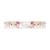 Bandeau De Faire-part Rose Aquarelle Mariage Moderne Tendance (Plat)