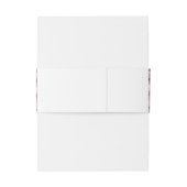 Bandeau De Faire-part Rose Carnation Mariage noir et blanc (Dos Example)