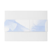 Bandeau De Faire-part Rose Design Mariage couleur bleu (Dos exemple)