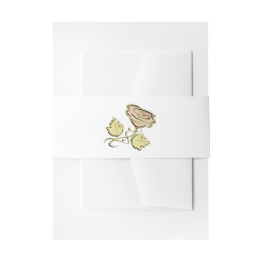 Bandeau De Faire-part Rose d'Or (Devant example)