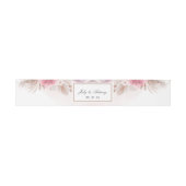 Bandeau De Faire-part Rose et Champagne Mariage Moderne Tendance (Plat)