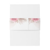 Bandeau De Faire-part Rose et Champagne Mariage Moderne Tendance (Dos Example)