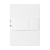 Bandeau De Faire-part Rose- Fleur chaude et brune et violette (Dos Example)