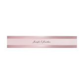 Bandeau De Faire-part Rose Gold Moderne Script manuscrit Texte Classé (Plat)