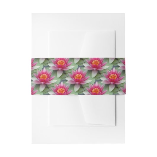 Bandeau De Faire-part Rose Lotus Water Lily (Devant example)