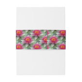 Bandeau De Faire-part Rose Lotus Water Lily (Dos Example)