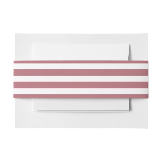 Bandeau De Faire-part Rose Or Blanc Simple Horizontal Striped (Devant Example)