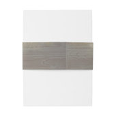 Bandeau De Faire-part Rose rose rousse rustique Mariage en bois rustique (Dos Example)