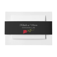 Rose sanglant Élégant Mariage gothique noir