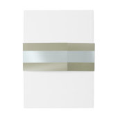 Bandeau De Faire-part Rose Scroll - Taupe/Argent (Dos Example)
