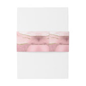 Bandeau De Faire-part Rose vif Agate Mariage moderne (Dos Example)