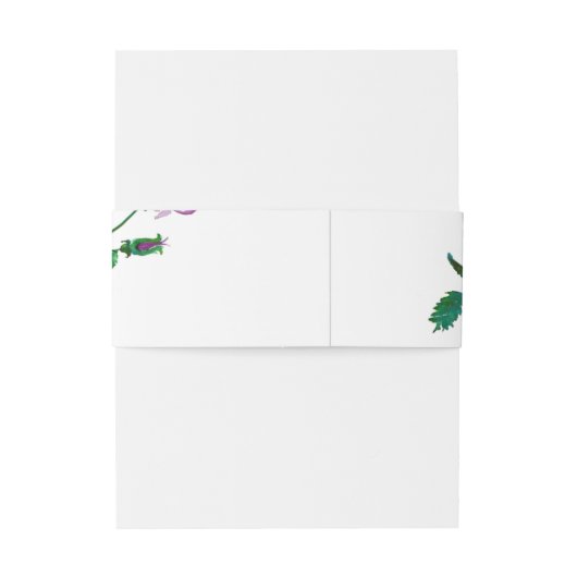 Bandeau De Faire-part rose vintage (Dos Example)