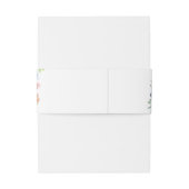 Bandeau De Faire-part Roses bleu et bleu (Dos Example)