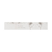 Bandeau De Faire-part Roses d'Ivoire Fleurs 3D |  Mariage (Plat)