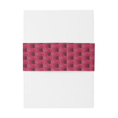 Bandeau De Faire-part Roses magenta (Dos Example)