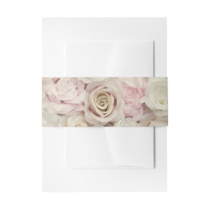 Bandeau De Faire-part Roses pastel vintage