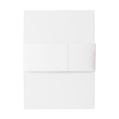 Bandeau De Faire-part Roses romantiques roses douces eucalyptus or maria (Dos Example)