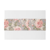 Bandeau De Faire-part Roses Rose Pâle (Dos exemple)