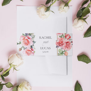 Bandeau De Faire-part Roses roses roses roses romantiques