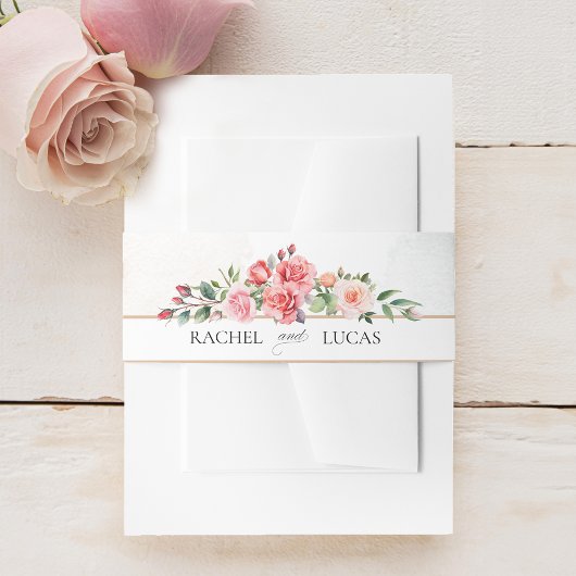 Bandeau De Faire-part Roses roses roses roses romantiques