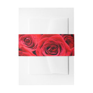 Bandeau De Faire-part Roses rouges