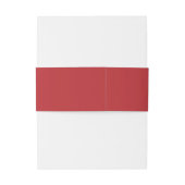 Bandeau De Faire-part Rouge (Dos Example)