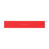 Bandeau De Faire-part Rouge tomate moderne (Plat)