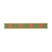 Bandeau De Faire-part Rouge Vert Fleur des Lis Motif Carrelage de vacanc (Plat)