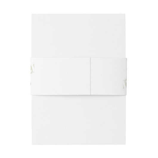 Bandeau De Faire-part royal bleu & blanc fleurs verdure mariage (Dos Example)