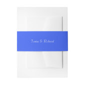 Bandeau De Faire-part Royal Blue Simple Stylisé Nom Mariage (Devant example)