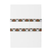 Bandeau De Faire-part Royal Stewart Robe Clan Tartan Scottish Plaid (Dos Example)